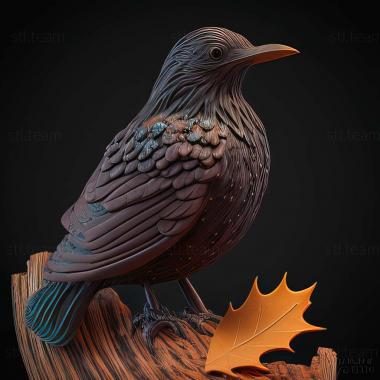 3D model starling (STL)